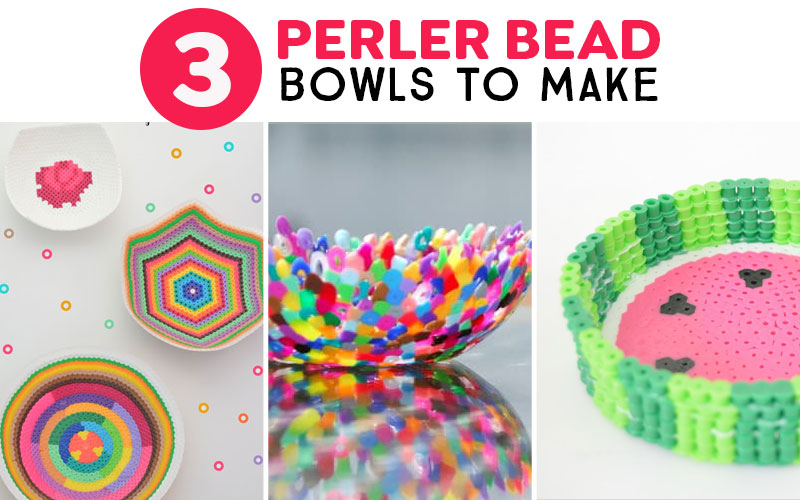 bowls made from Perler beads