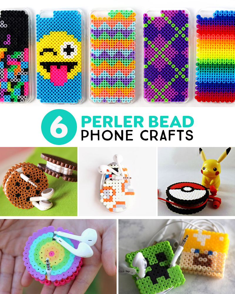 Perler bead phone crafts
