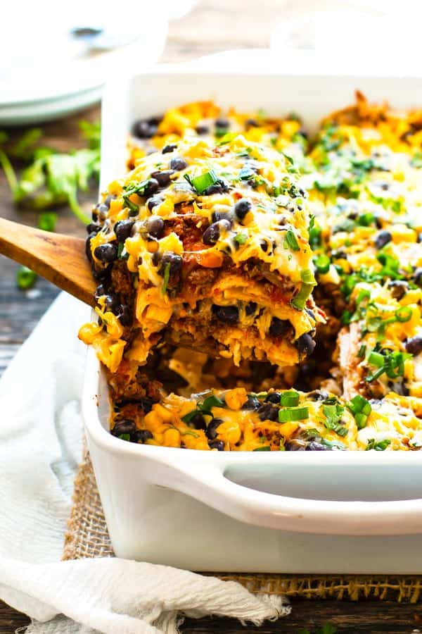 Turkey Taco Mexican Lasagna