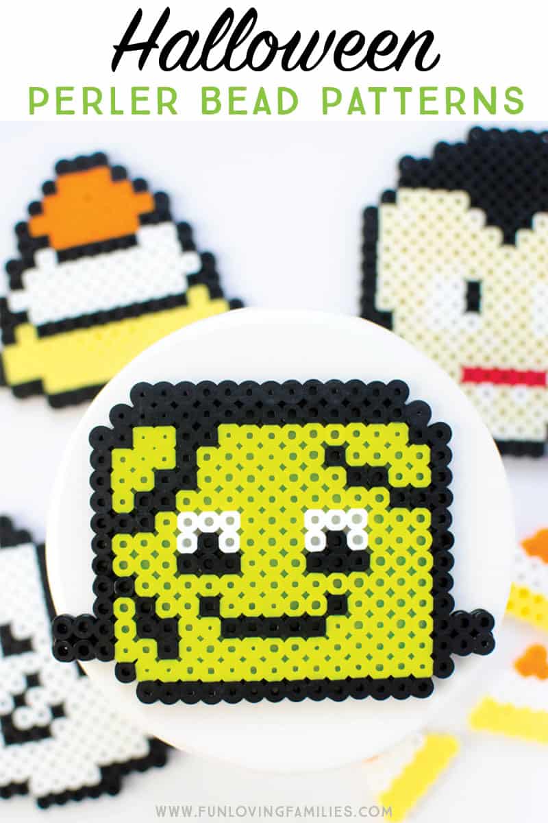 Make easy Halloween kids crafts with these cute Halloween perler bead patterns.