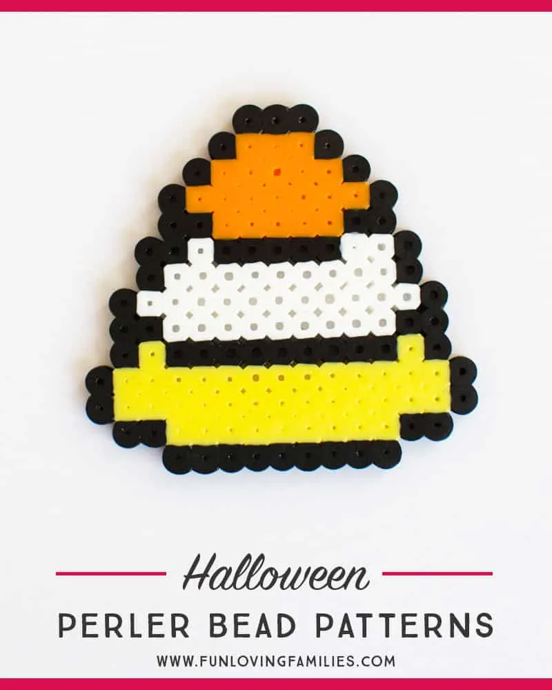 Candy corn Halloween melty beads