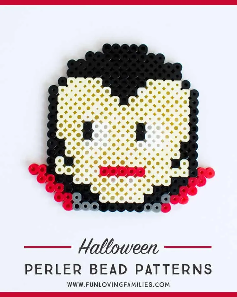 Dracula perler bead pattern