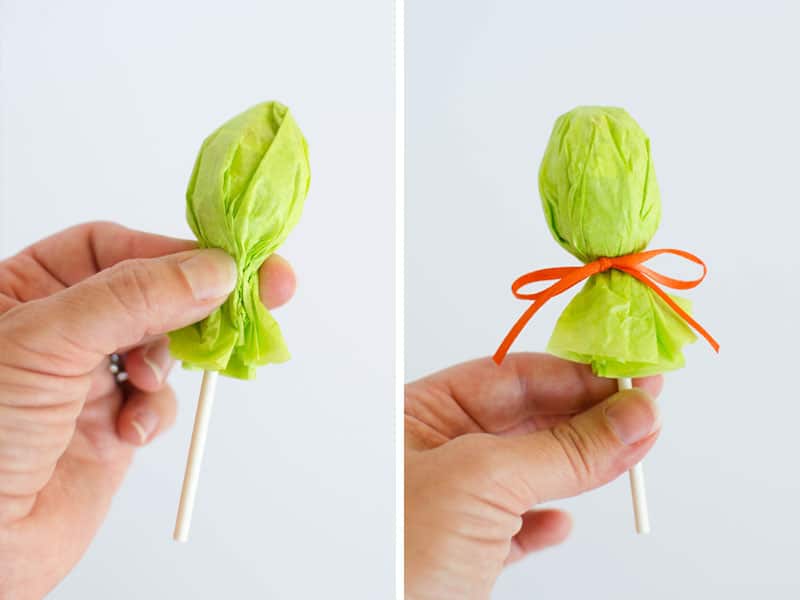 how to make lollipop witch favors