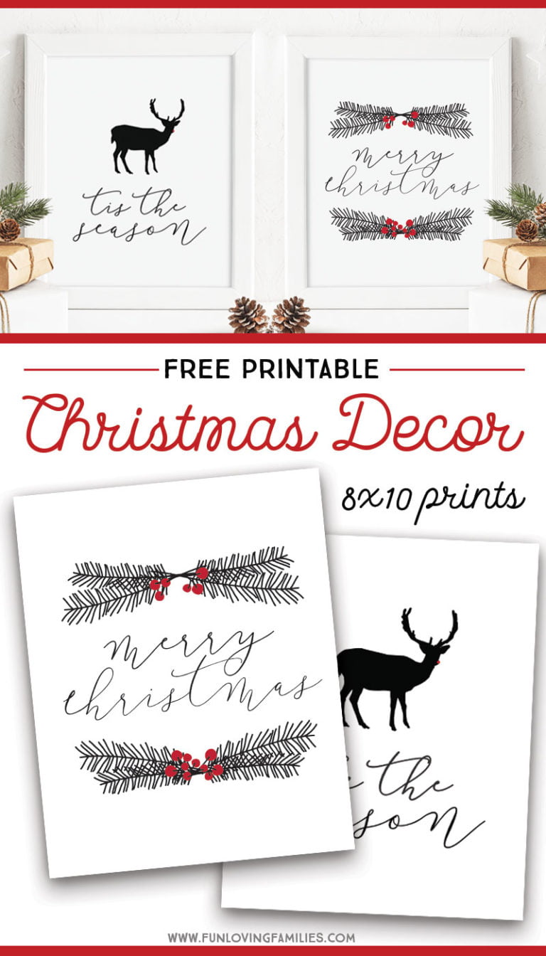 Free Printable Christmas Wall Art - Fun Loving Families