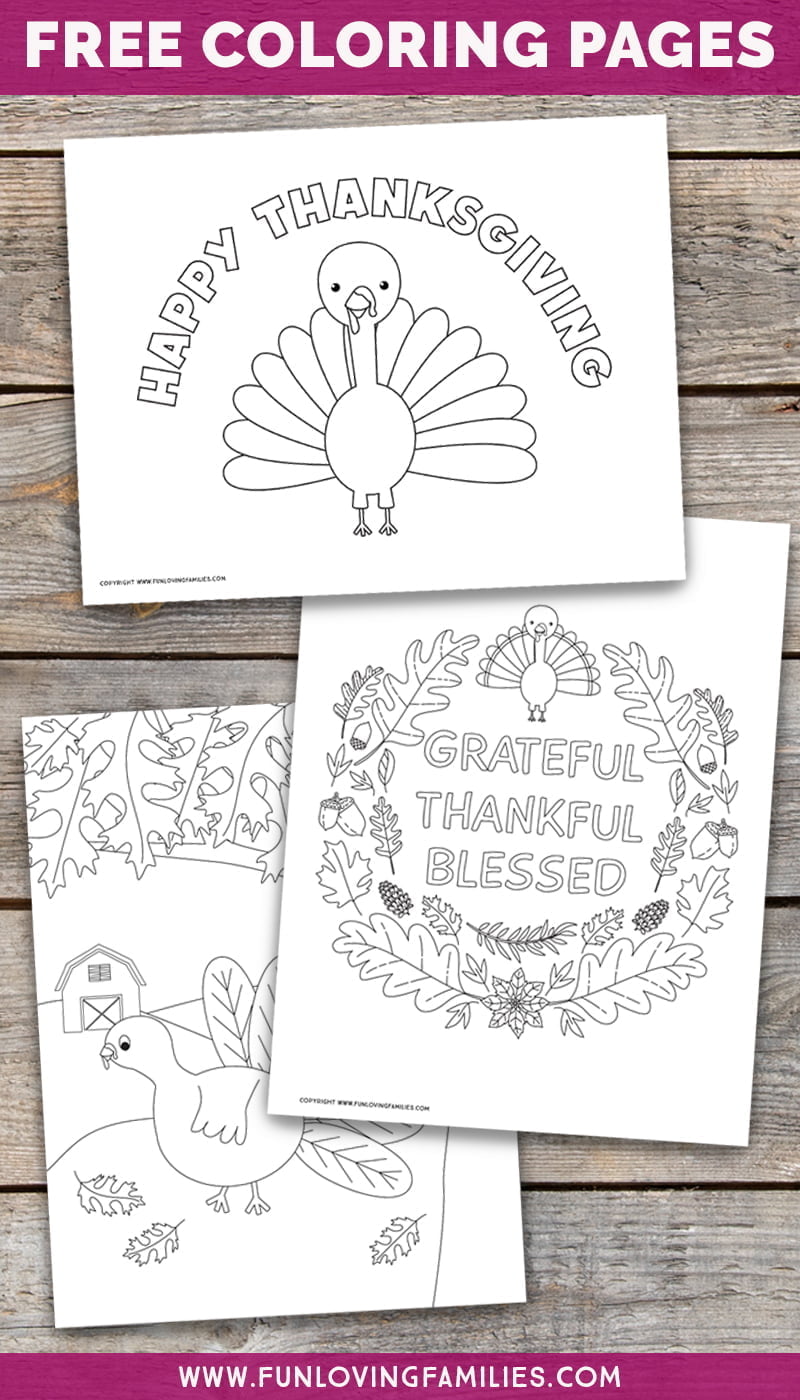 Free turkey coloring pages for Thanksgiving activities for kids. Kids and adults will enjoy coloring these adorable turkeys! #thanksgiving #coloringpages #coloringsheets #freeprintables #gratefulthanksfulblessed