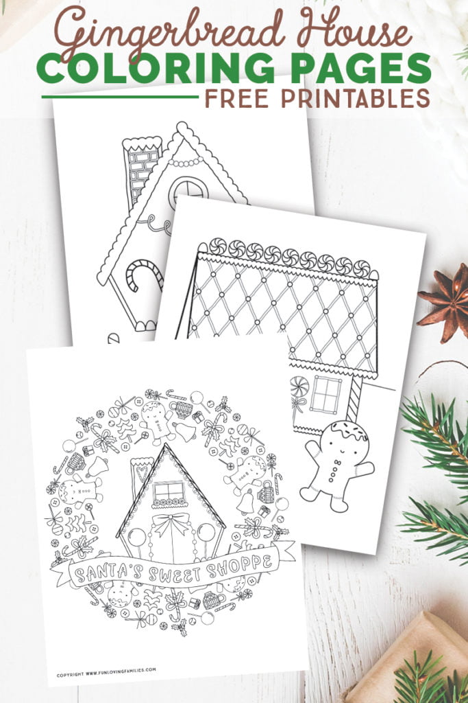 Gingerbread House Coloring Pages - Fun Loving Families
