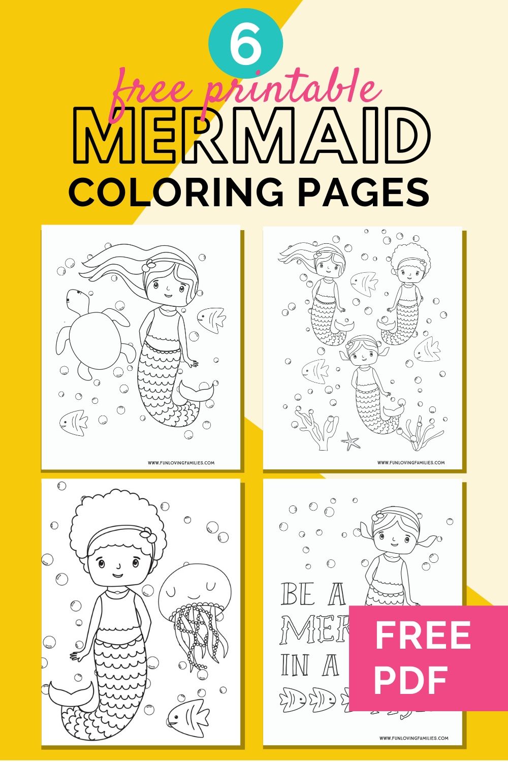 mermaid coloring pages