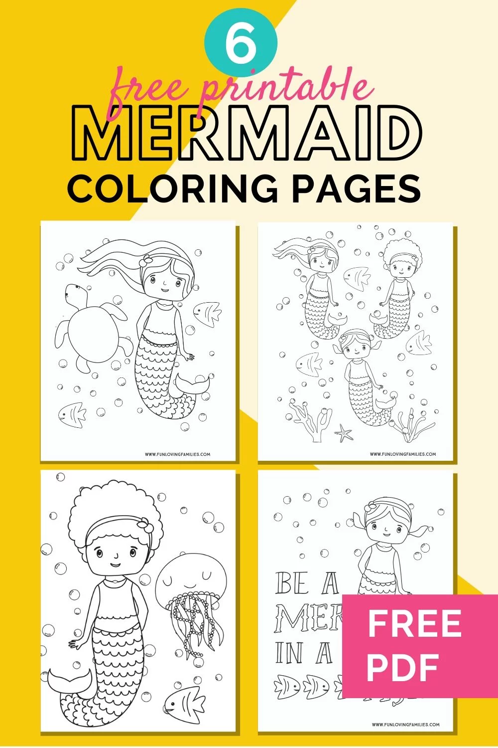 mermaid coloring pages