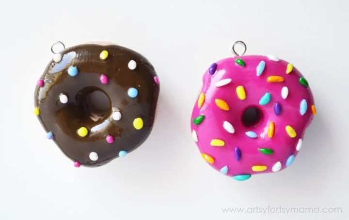 clay donut charms