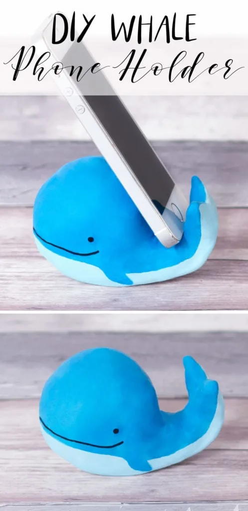blue whale phone holder