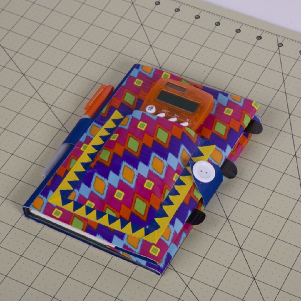 book cover made with duct tape