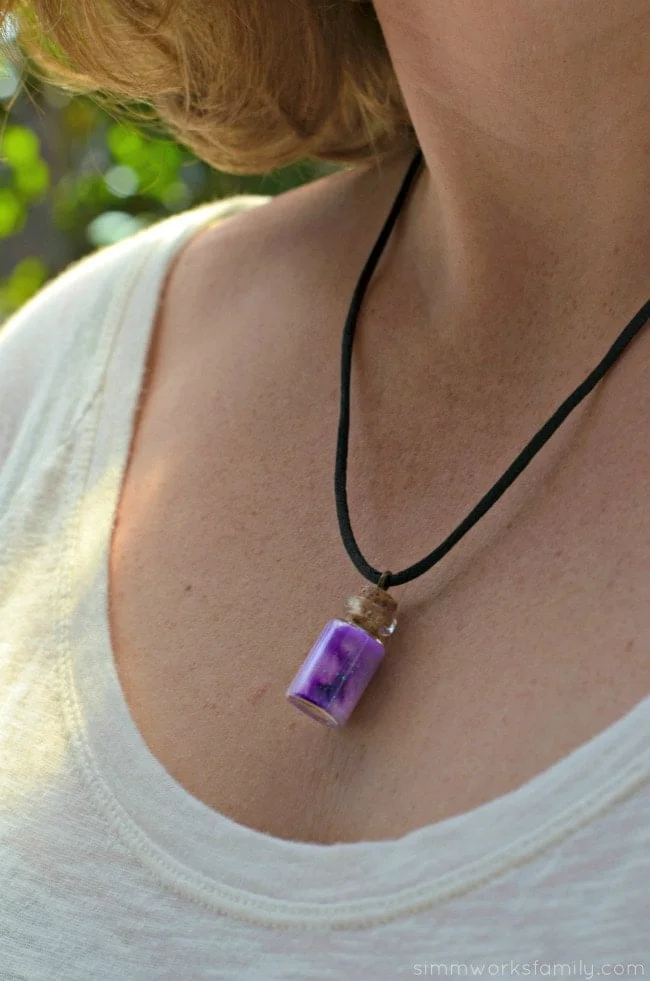 mini nebula jar necklace