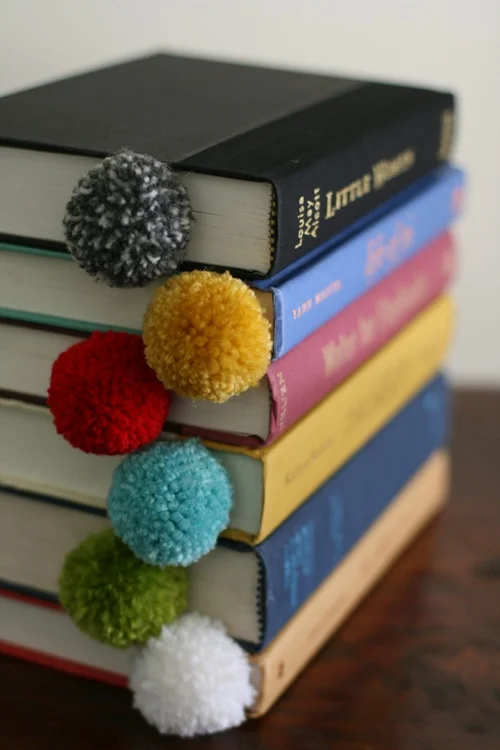 Pom Pom Bookmarks