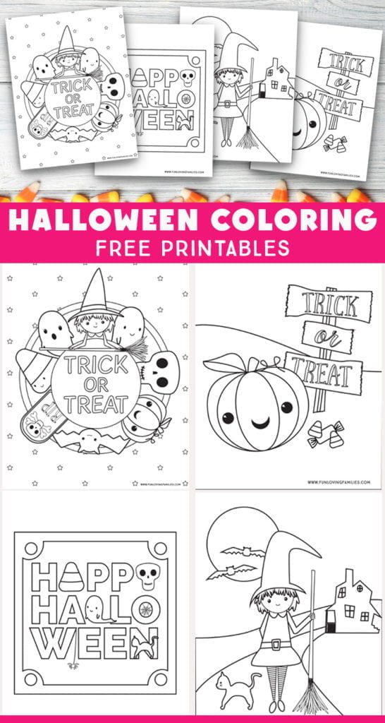 Free printable Halloween coloring pages