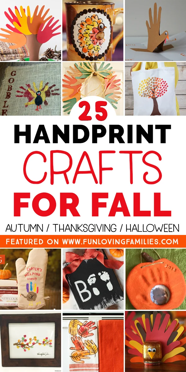 kids handprint crafts for fall