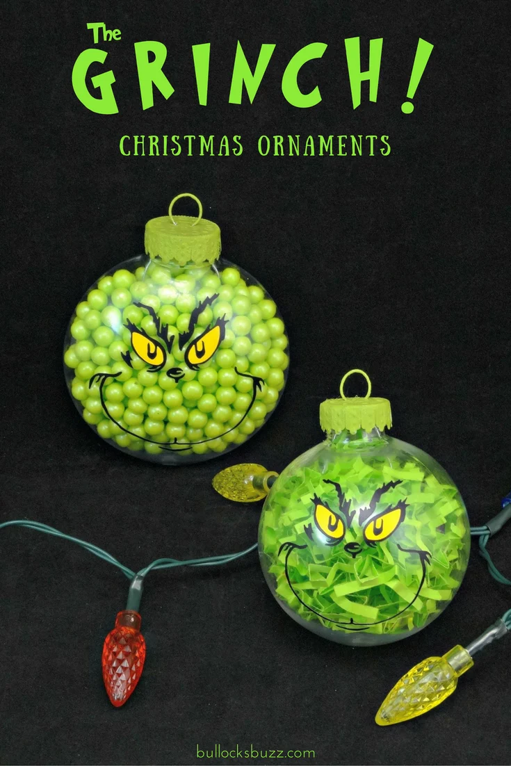 Use Green Fillings to Make a Grinch Ornament