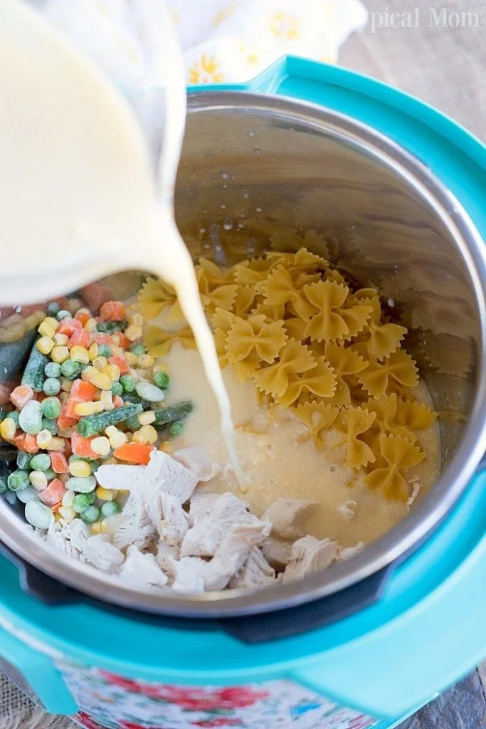 chicken noodle casserole in Instant Pot