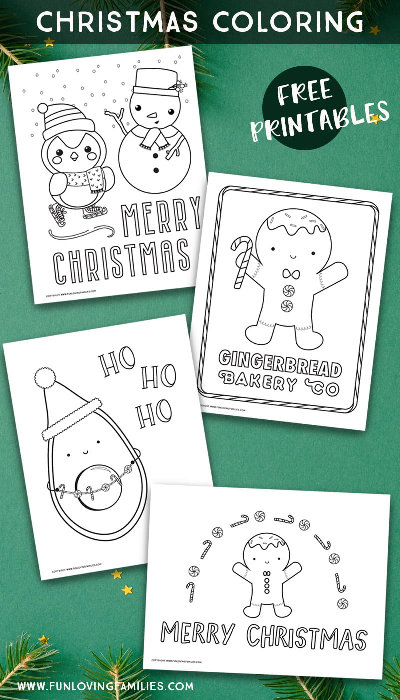 Christmas coloring pages free printables