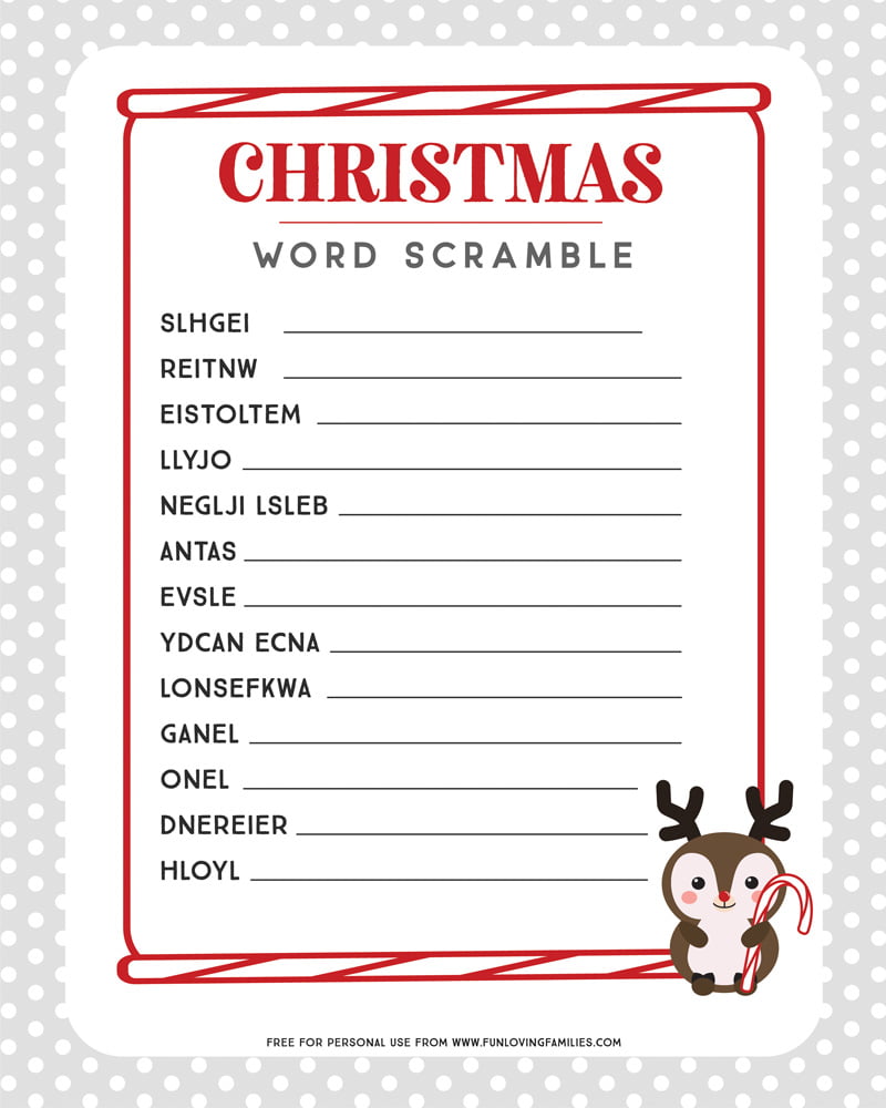 holiday-word-scramble-printable