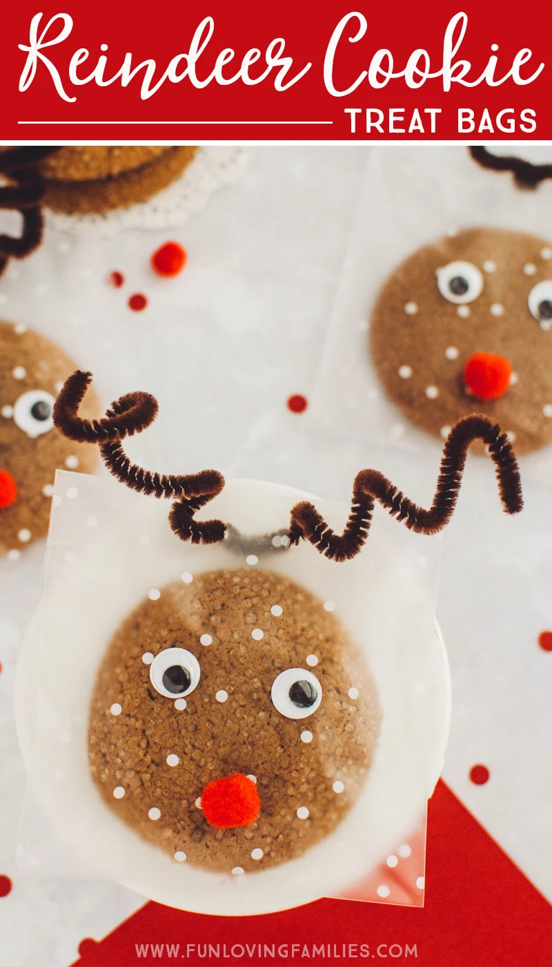 Reindeer cookie treat bags DIY
