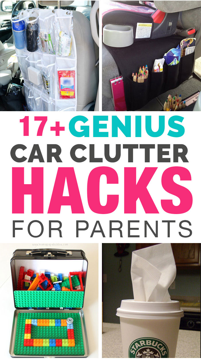 17 genius car clutter hacks for parents
