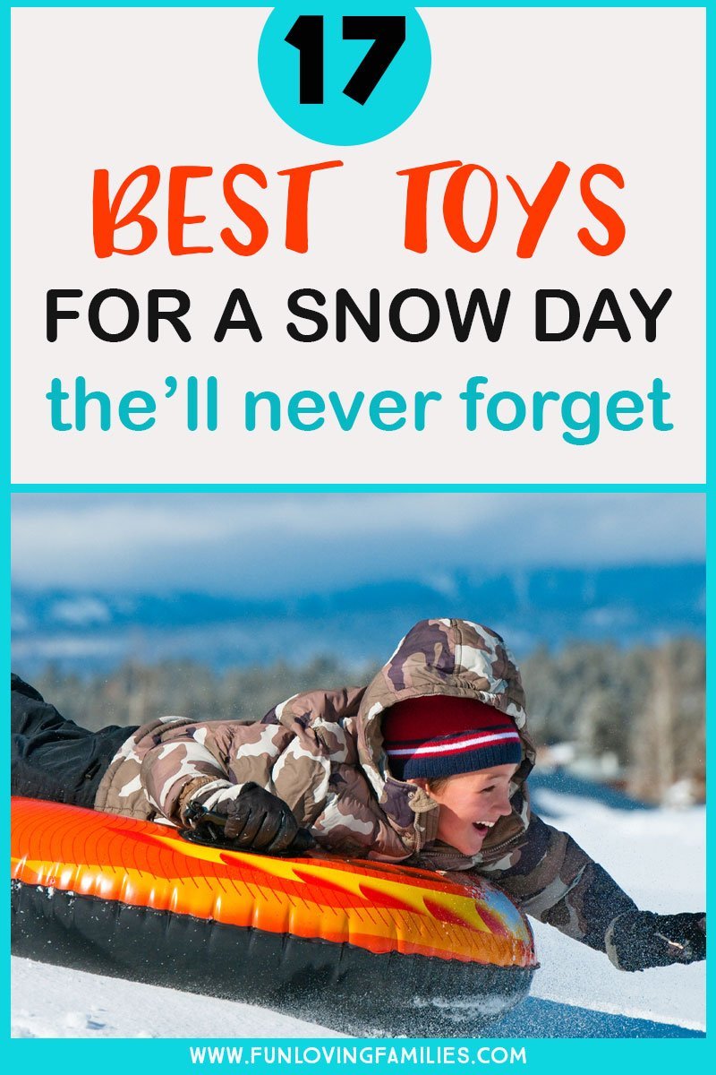 Best snow toys with boy riding snow tube