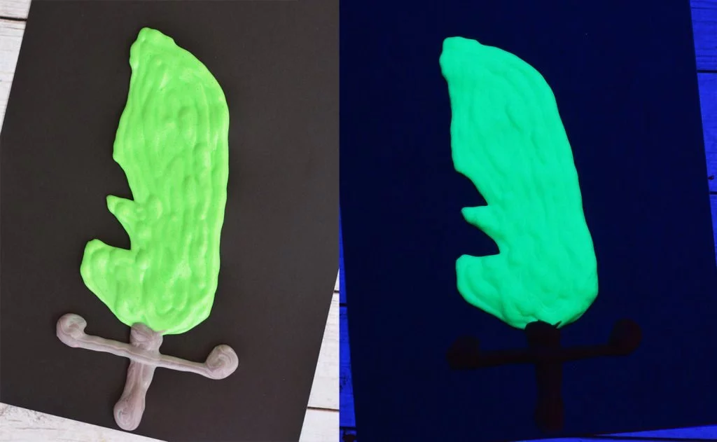 diy glow in the dark puffy paint