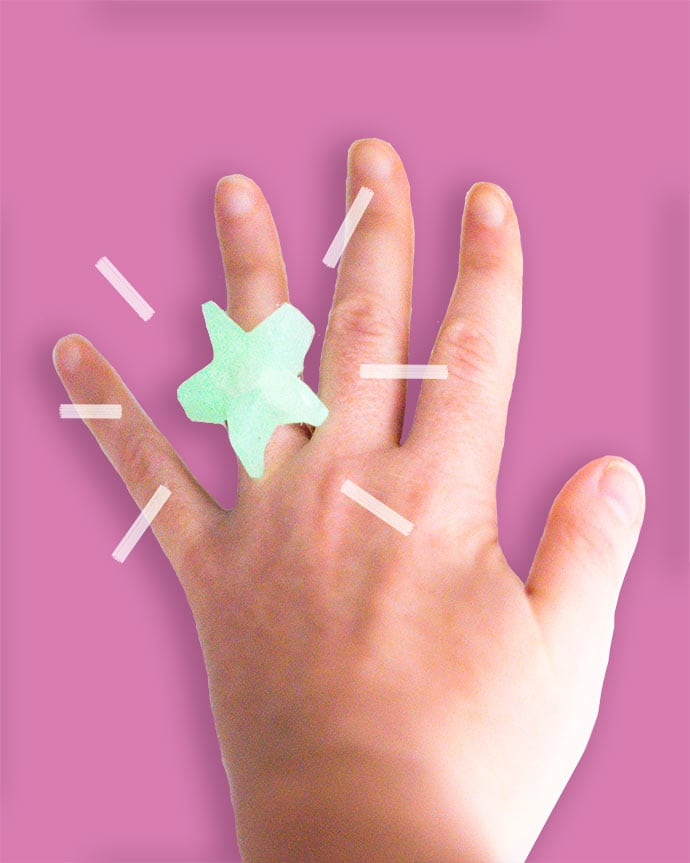 glow in the dark ring craft