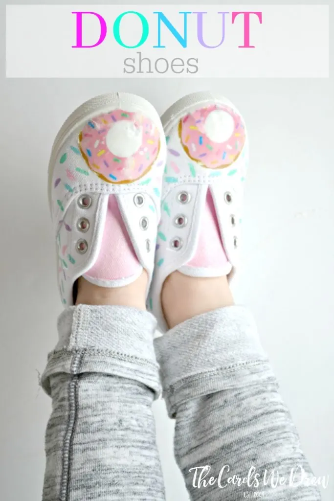 donut with sprinkles embellished shoes
