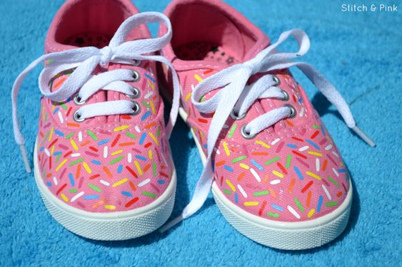 iron on sprinkle shoes
