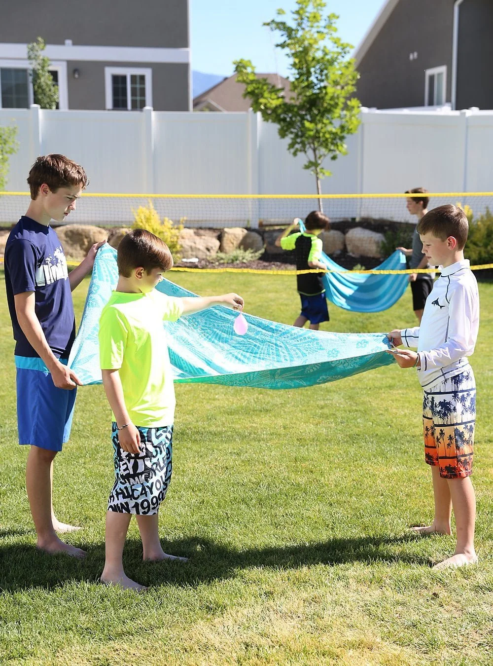 water balloon volley ball