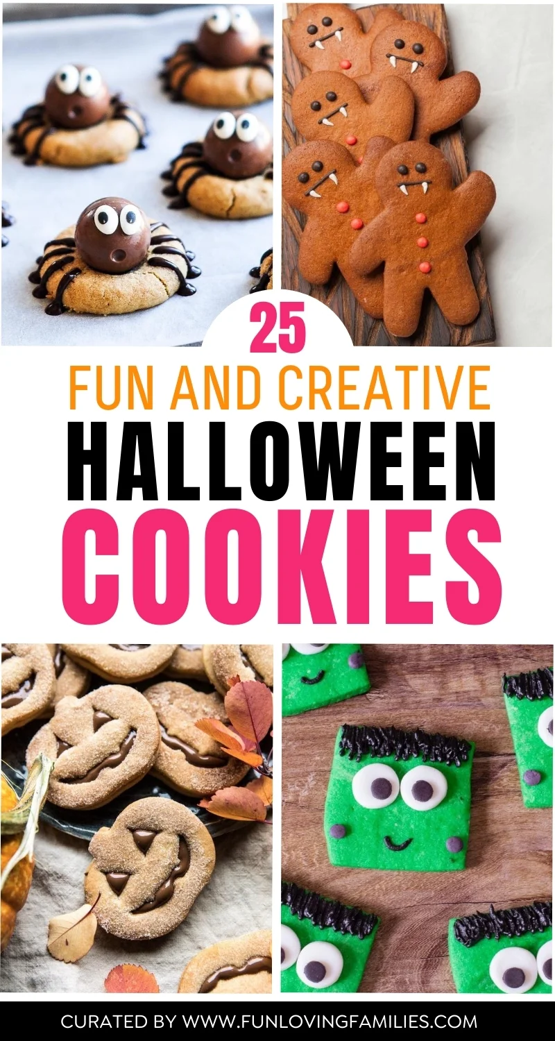 four different halloween cookie ideas