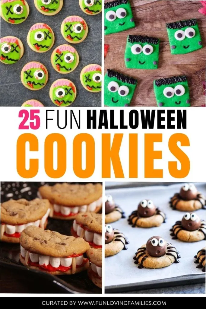 fun halloween cookies with 4 cookie ideas