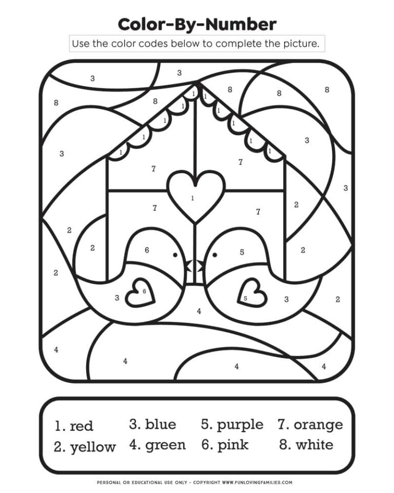 Valentine s Day Color By Number Free Printable PDF Fun Loving Families Valentine s Day Color By Number Free Printable PDF Fun Loving Families