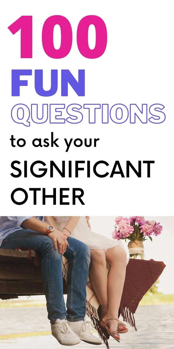 100 fun questions pin image