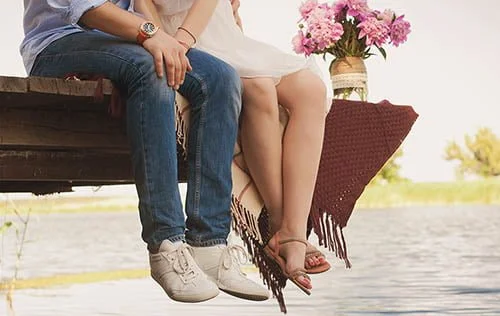 Couple on the shore
