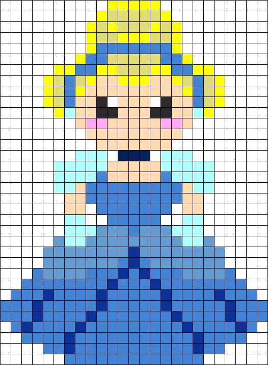 Disney Princess Snow White Perler 