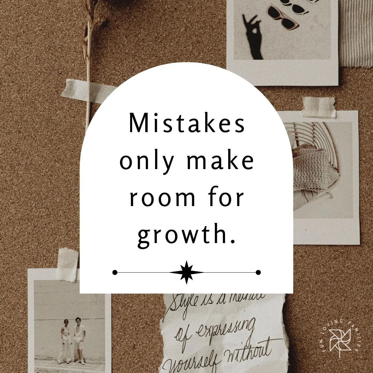 Mistakes only make room for growth affirmation