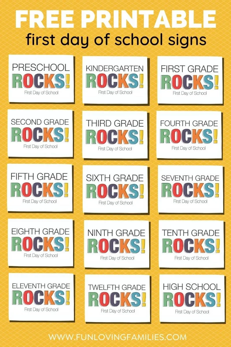 School rocks signs