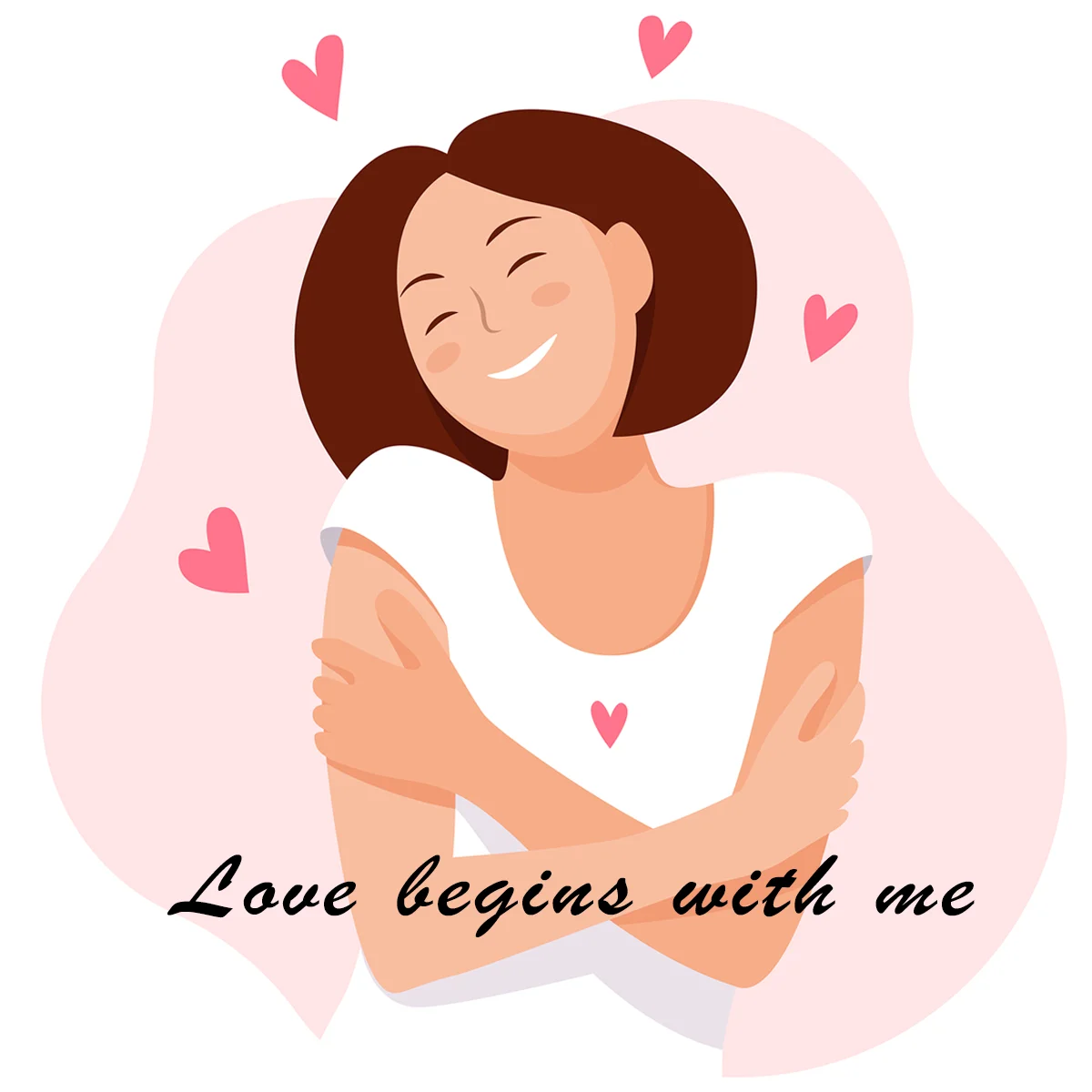 Love begins with me affirmation image