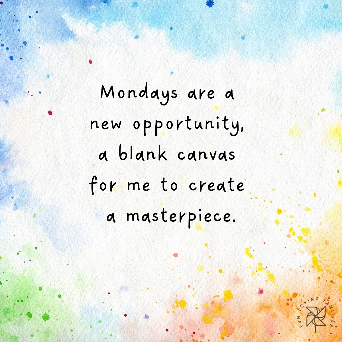 Mondays are a new opportunity affirmation image