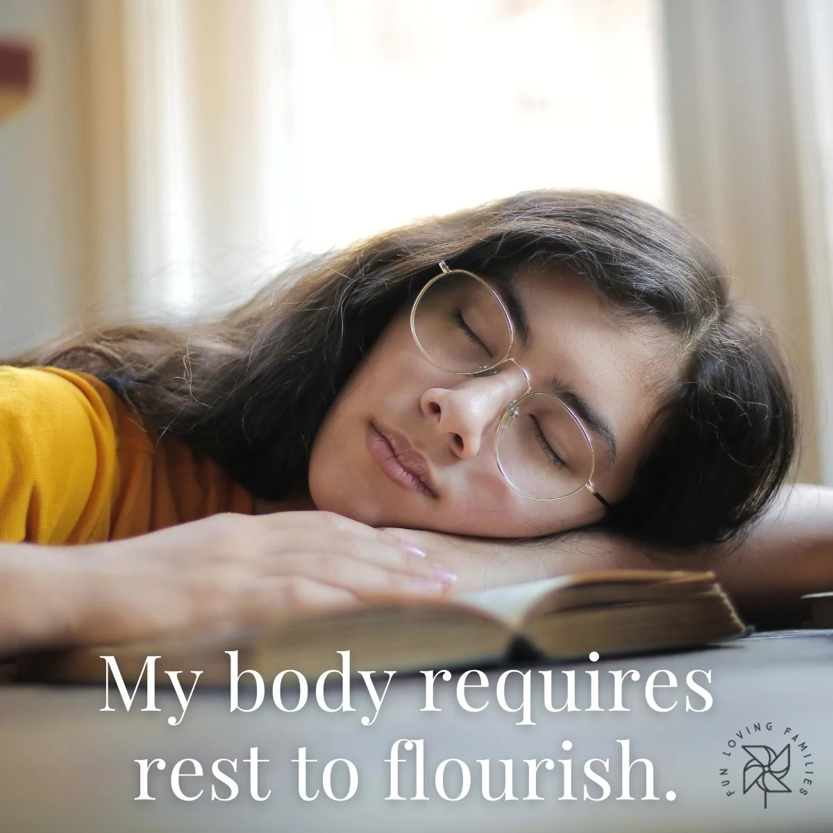 My body requires rest to flourish affirmation
