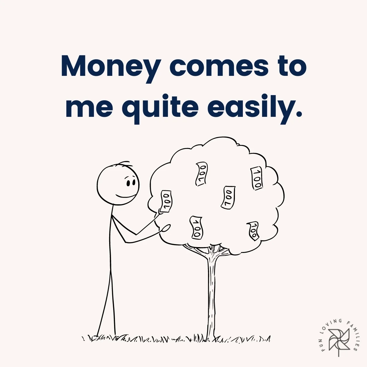 Money comes to me quite easily affirmation