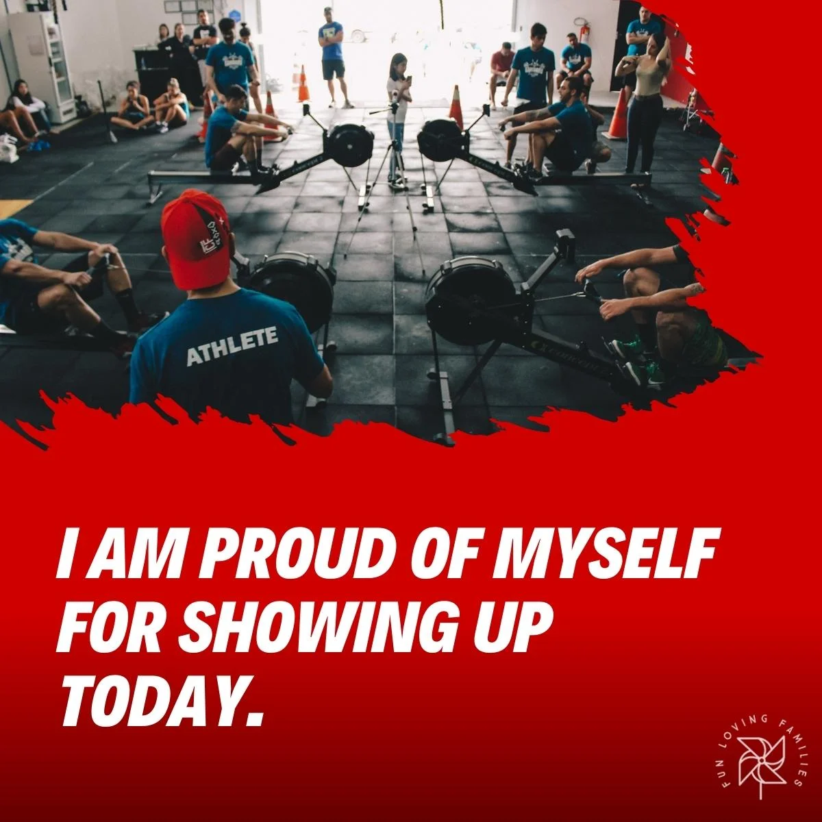 I am proud of myself for showing up today affirmation