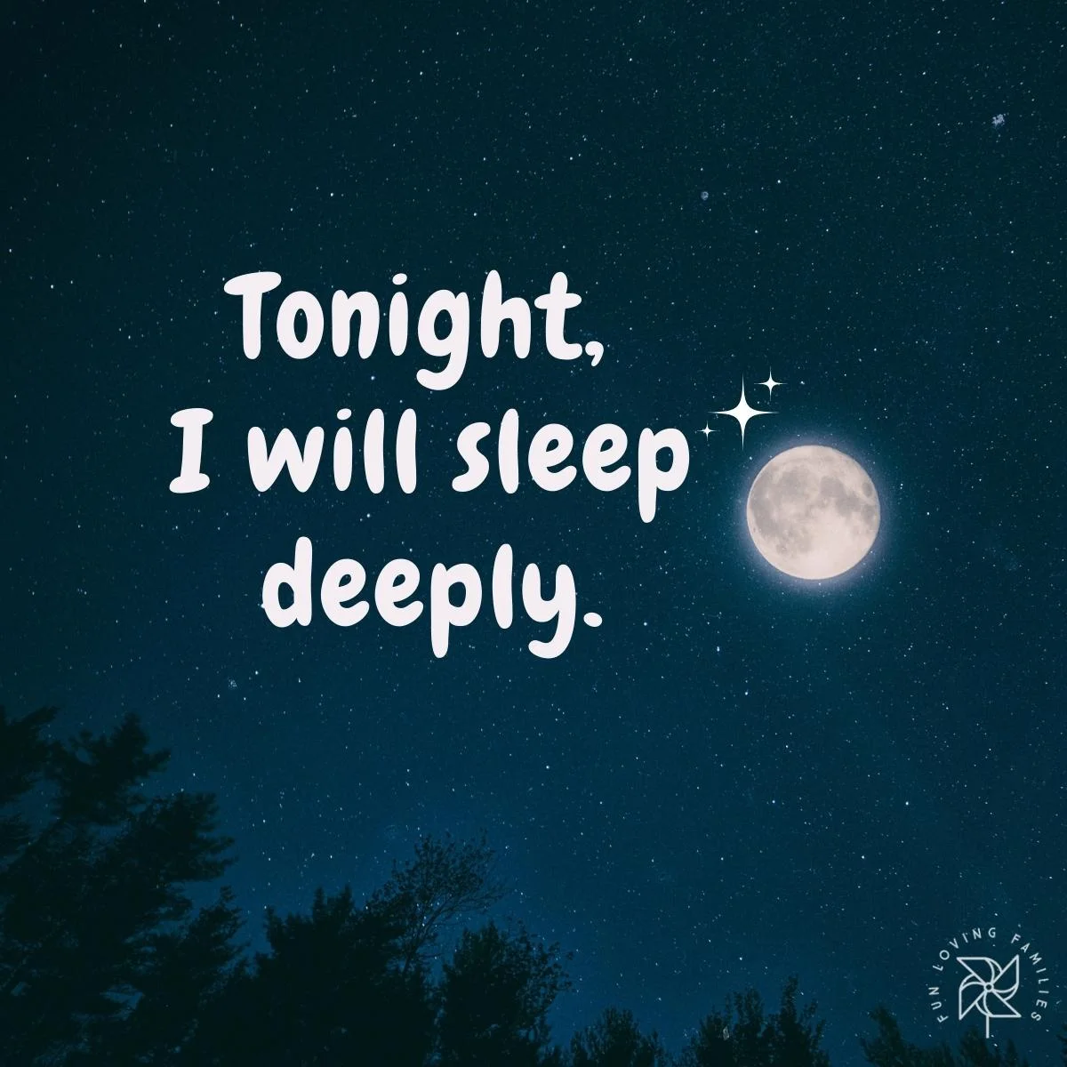 Tonight, I will sleep deeply affirmation