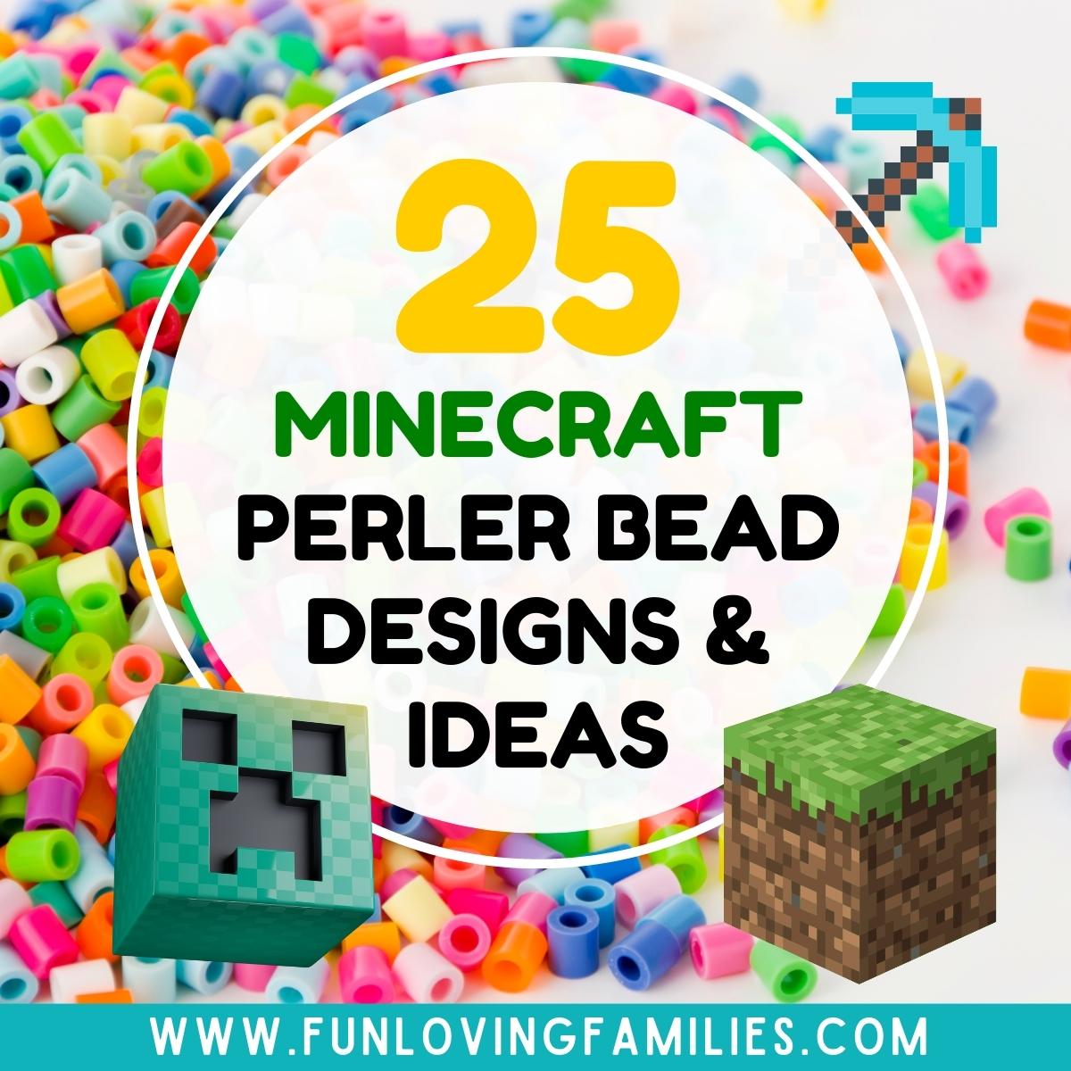 25 Minecraft Perler Bead Patterns, Designs and Ideas