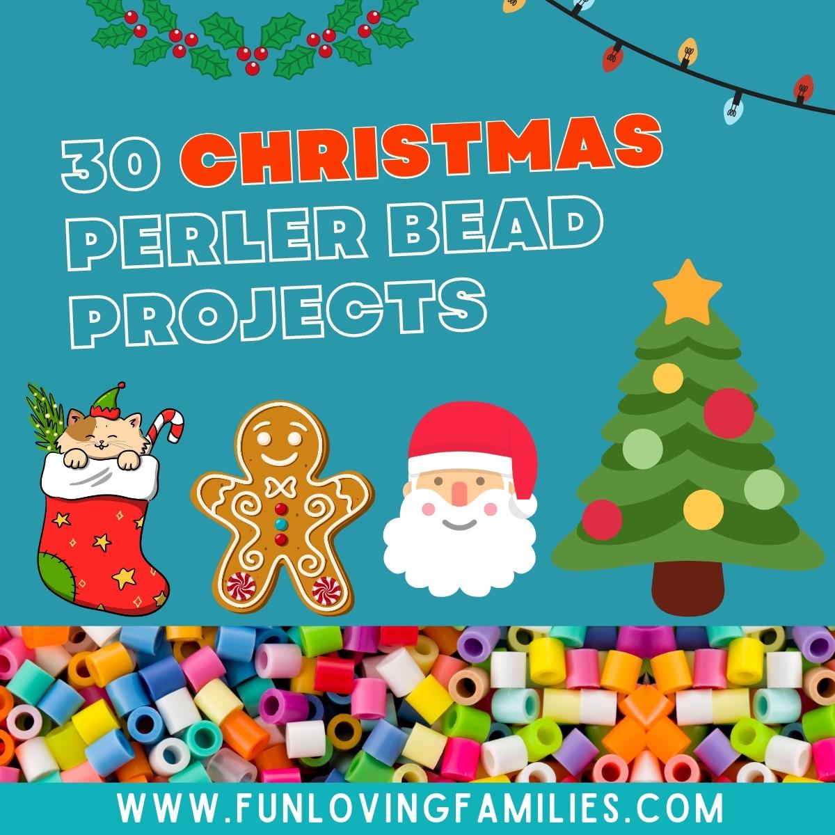 30 Christmas Perler Bead Patterns, Designs and Ideas