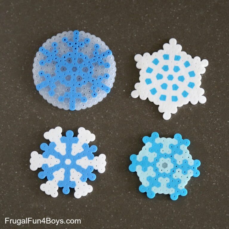 Blue and White Snowflakes