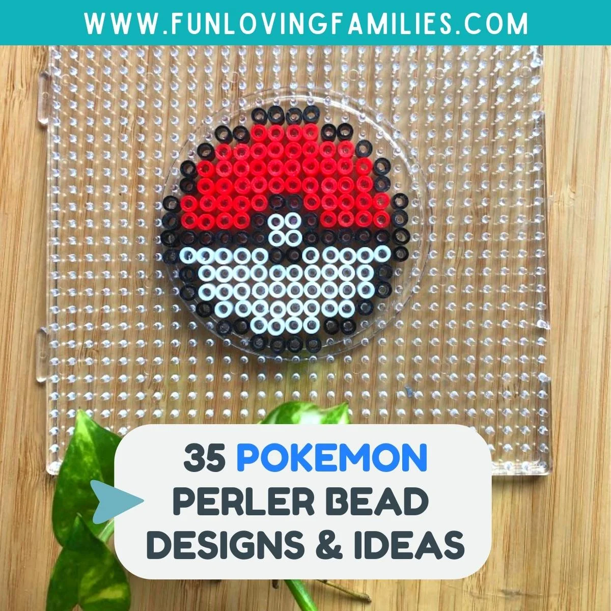 Ultra Ball - Pokeball Perler Bead Pattern, Bead Sprites