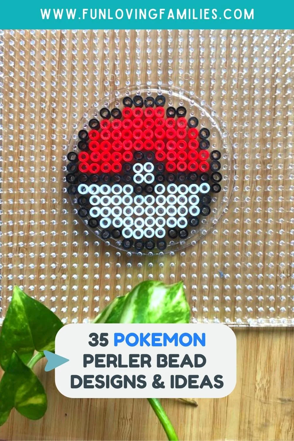 35 Pokémon Perler Bead Patterns, Designs and Ideas pin image